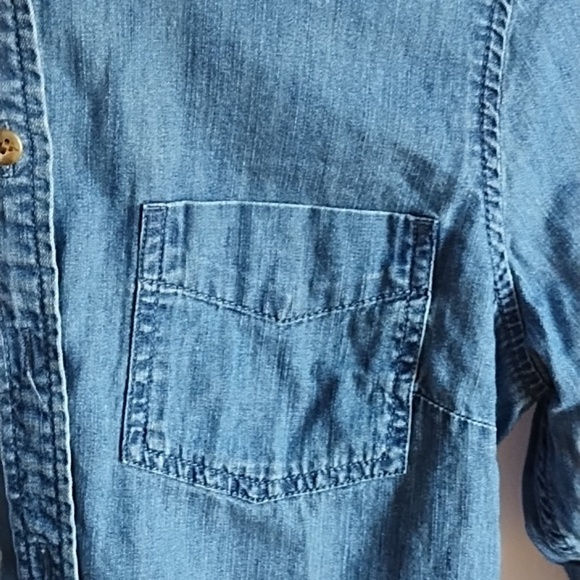 Talbot's denim button front shirt size S - Picture 3 of 6